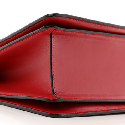 Gucci Calfskin Sylvie Web Small Queen Margaret Top Handle Bag Hibiscus Red Mystic White 9 of 13