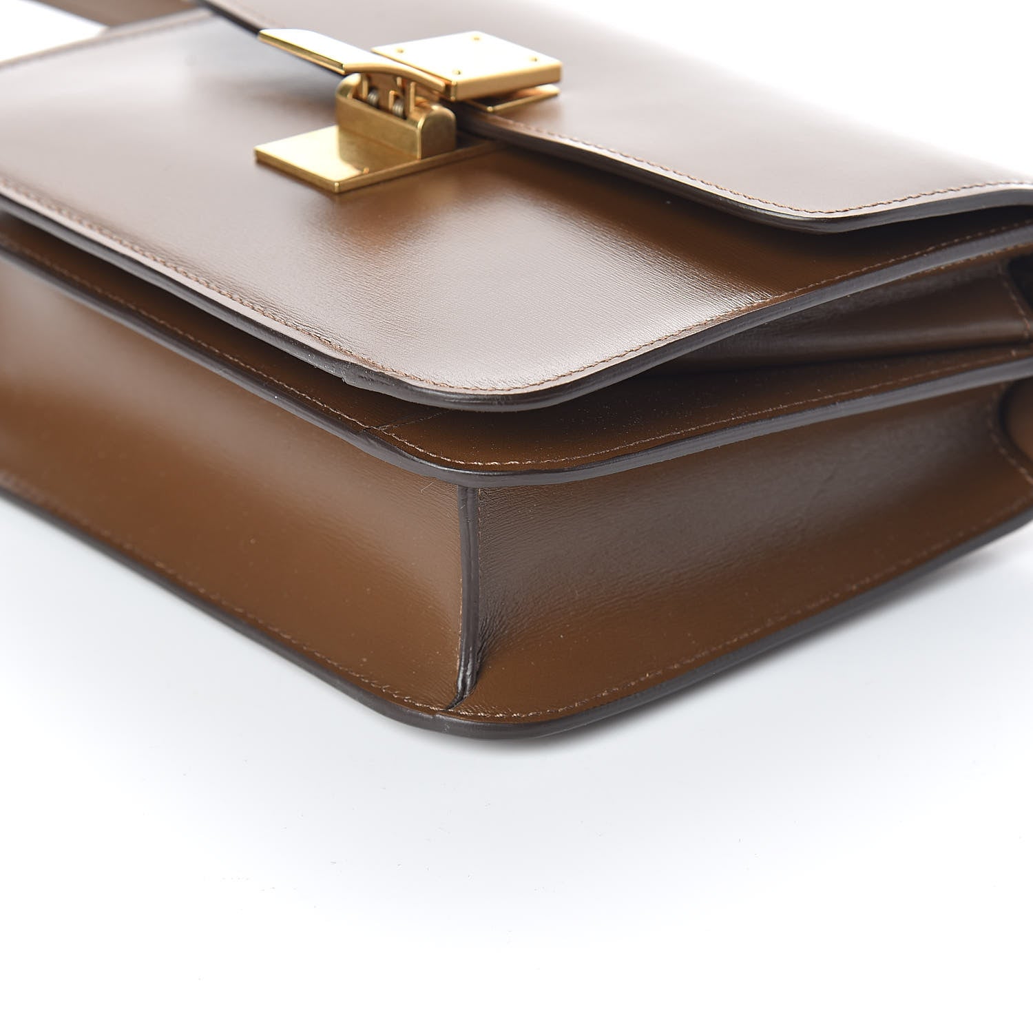 Celine Box Calfskin Teen Classic Box Flap Bag Camel 8 of 8