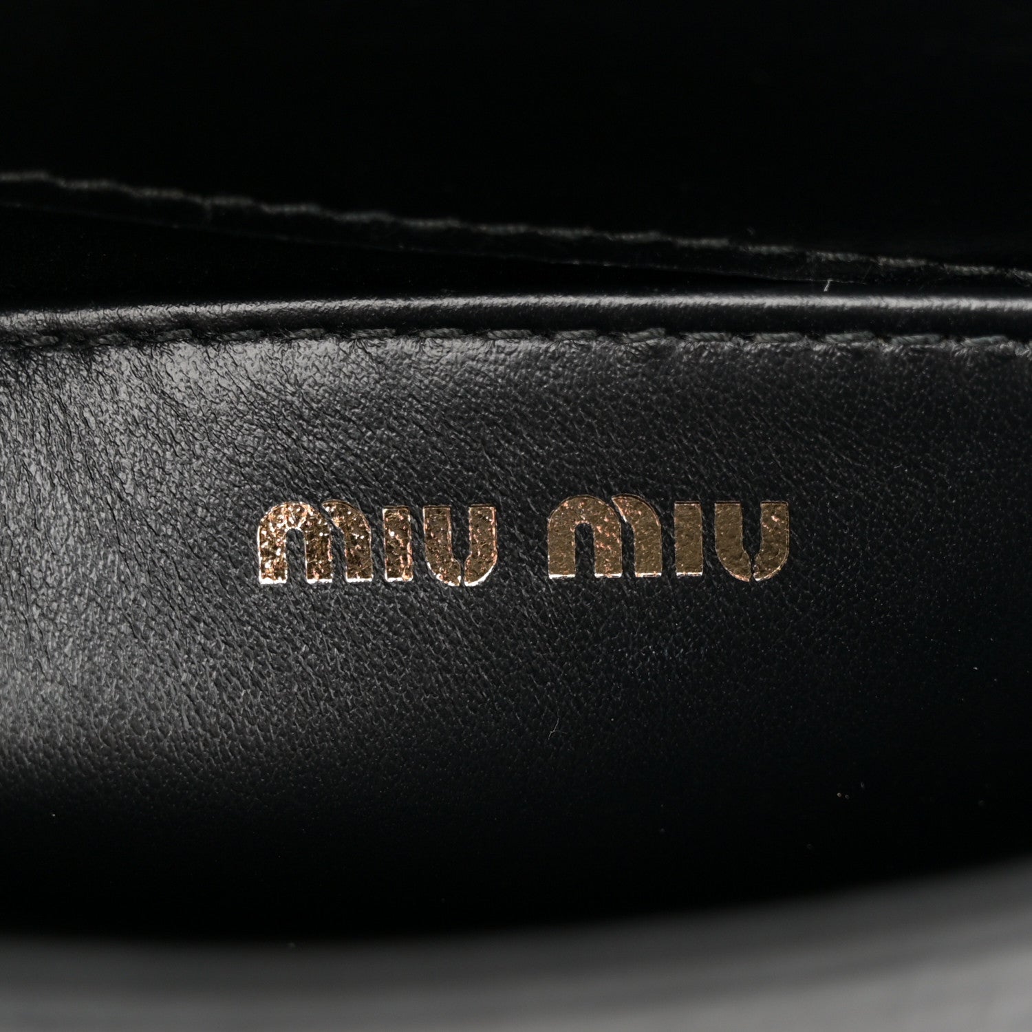 Miu Miu Crocodile Print Calfskin Top Handle Bag Black 6 of 10