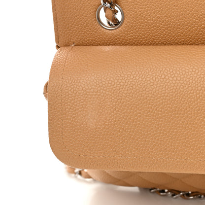 Chanel Caviar Quilted Medium Double Flap Beige 14 of 20
