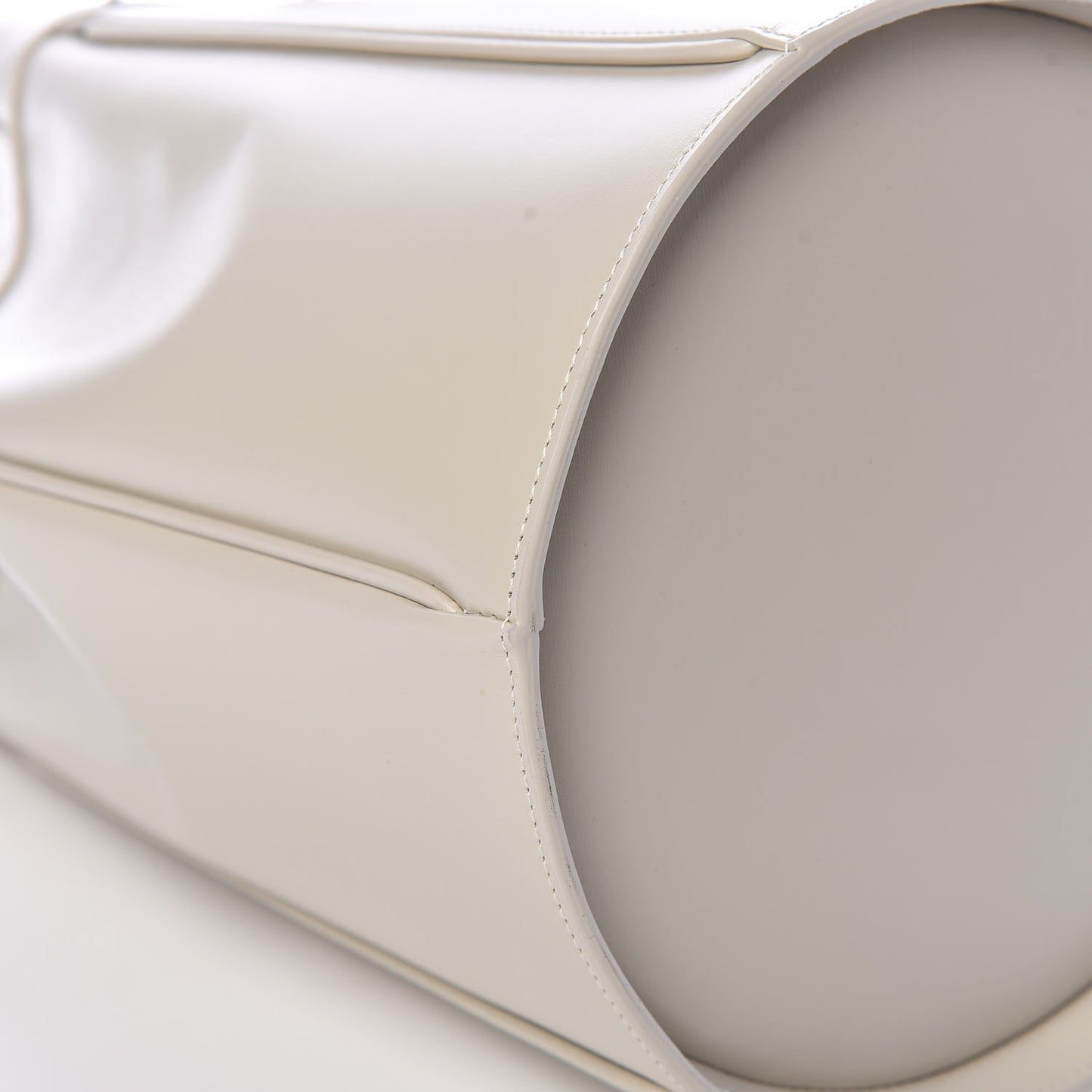 Smooth Calfskin Medium Talitha Bucket Bag Vintage White