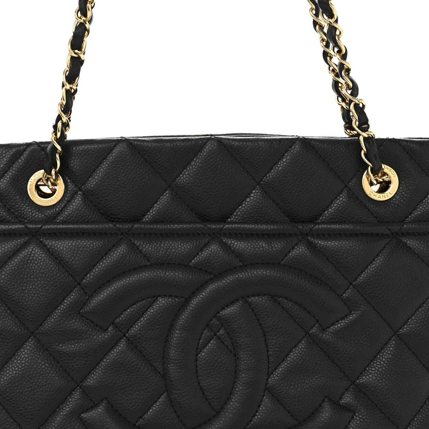 Caviar Quilted CC Timeless Soft Tote Black