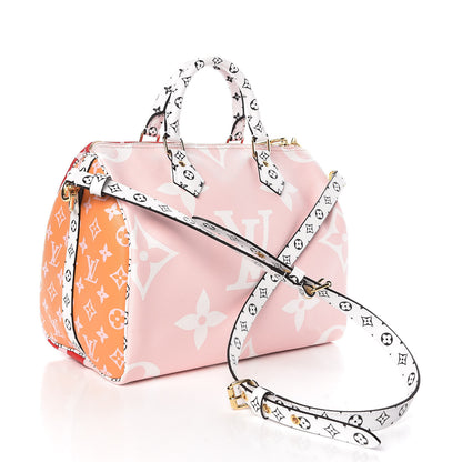 Louis Vuitton Monogram Giant Speedy Bandouliere 30 Rouge 4 of 9