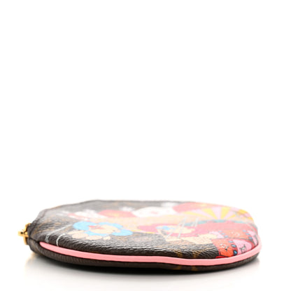 Louis Vuitton Monogram 2020 Christmas Animation Swing Ride Round Coin Purse Pink Poppy 4 of 8