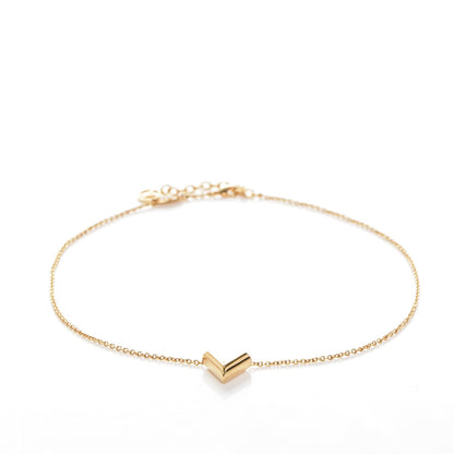 Louis Vuitton Essential V Necklace Gold 6 of 6