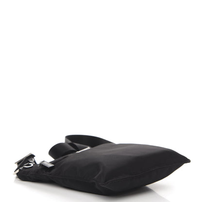 Prada Nylon Flat Messenger Bag Black 4 of 9