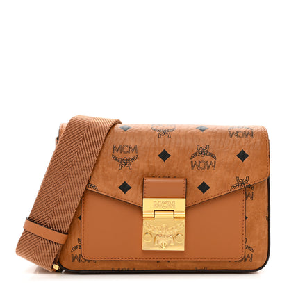 MCM Visetos Small Millie Crossbody Belt Bag Cognac 1 of 9