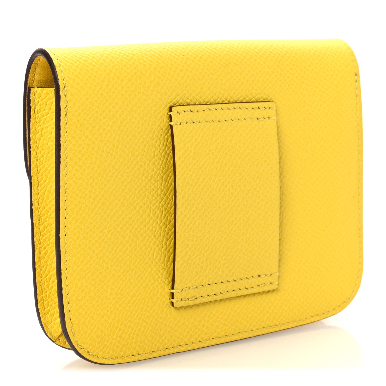 Hermes Epsom Constance Slim Wallet Jaune de Naples 4 of 9