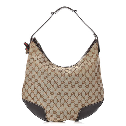 Gucci Monogram Large Princy Hobo Dark Brown 2 of 13