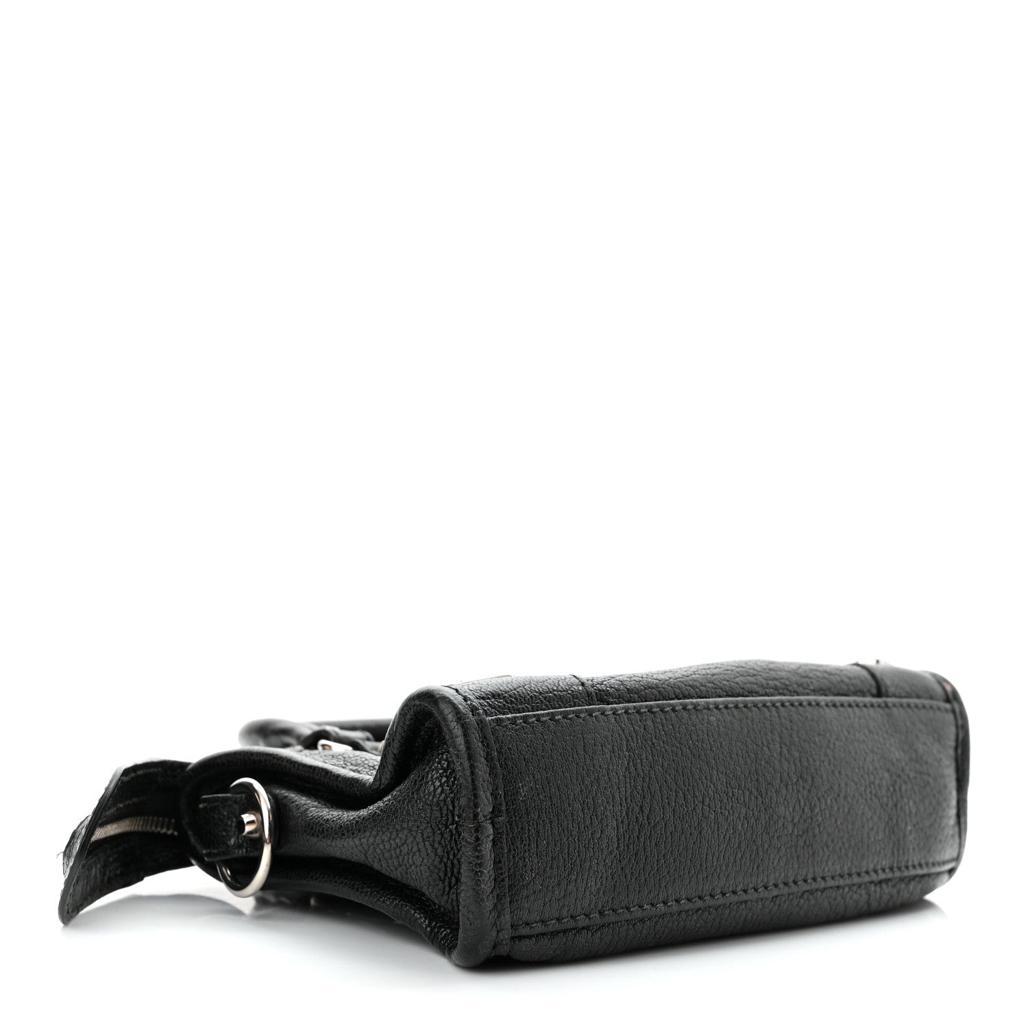 Balenciaga Chevre Silver Metallic Edge Hardware Nano City Black 4 of 11