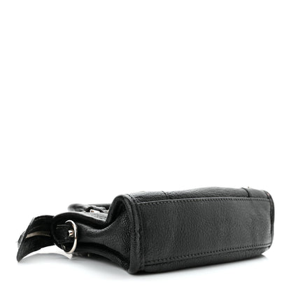 Balenciaga Chevre Silver Metallic Edge Hardware Nano City Black 4 of 11