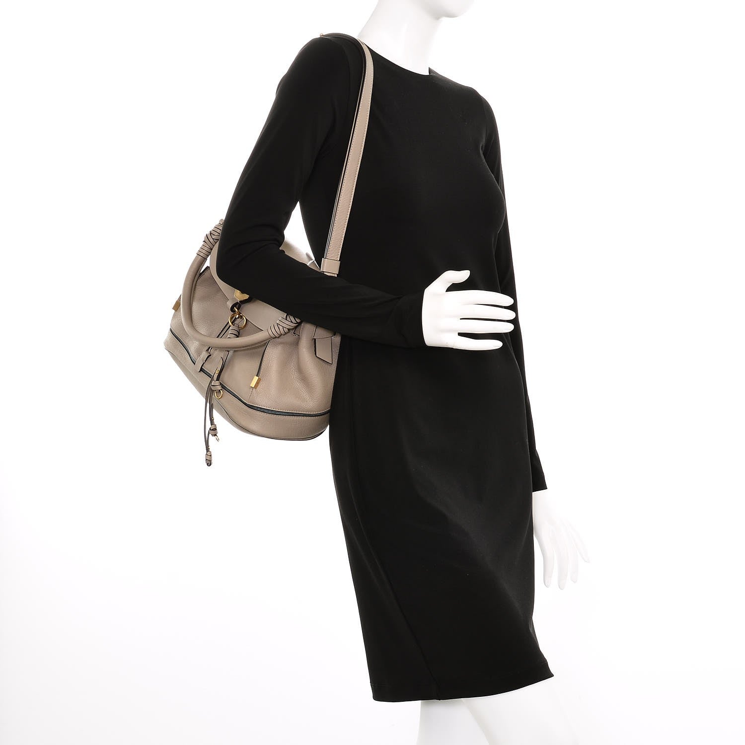 Chloe Suede Calfskin Small Owen Flap Bag Motty Grey 2 of 8