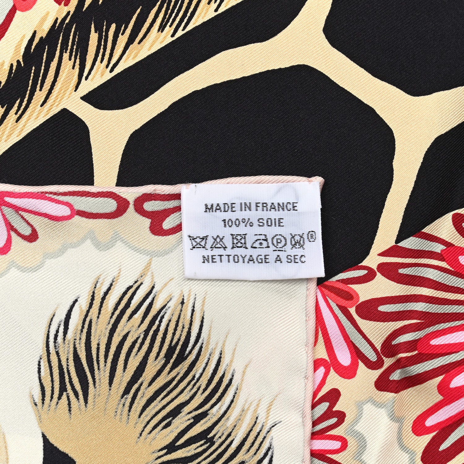 Hermes Silk The Three Graces Zoom Scarf 45 Creme Black Bleu Rogue 4 of 4