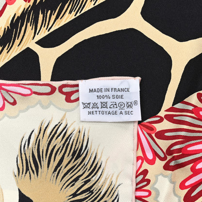 Hermes Silk The Three Graces Zoom Scarf 45 Creme Black Bleu Rogue 4 of 4