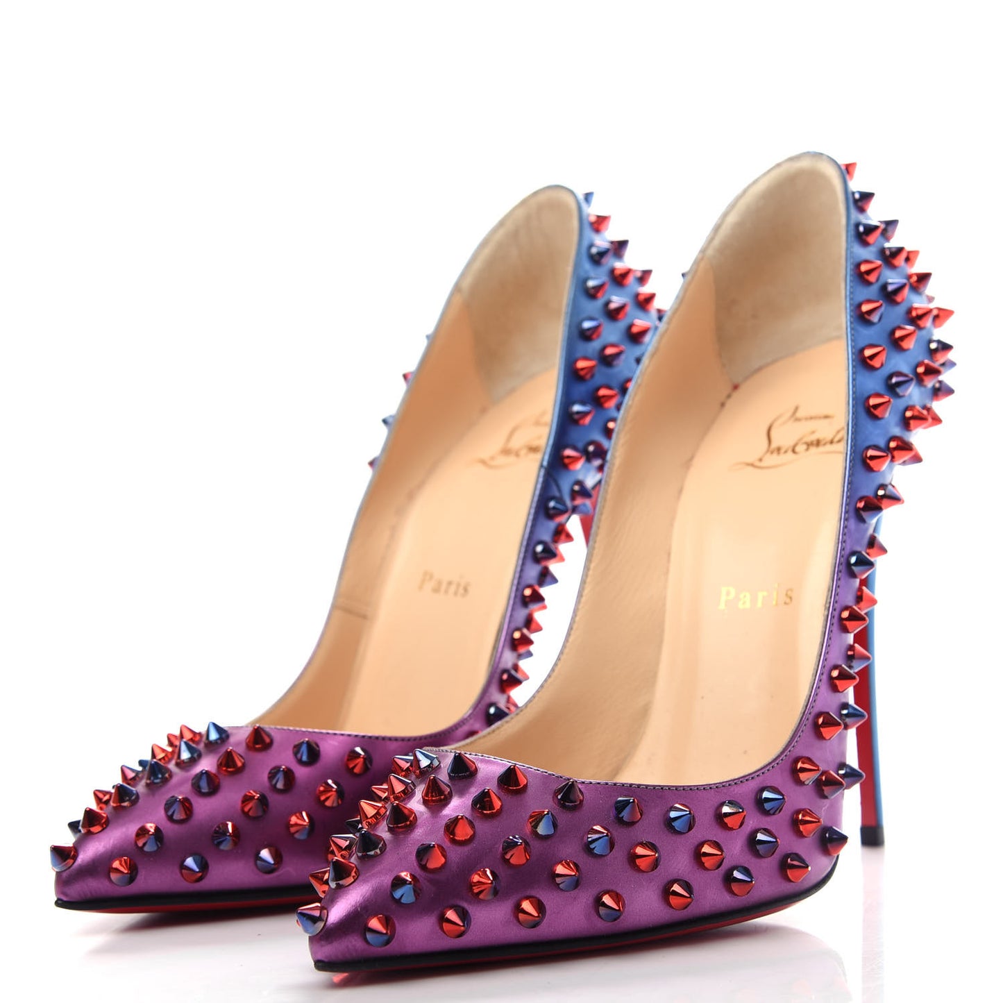Patent Scarabe Follies Spikes 120 Pumps 38.5 Rose Digitale