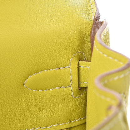 Hermes Swift Kelly Retourne 25 Lime 11 of 35