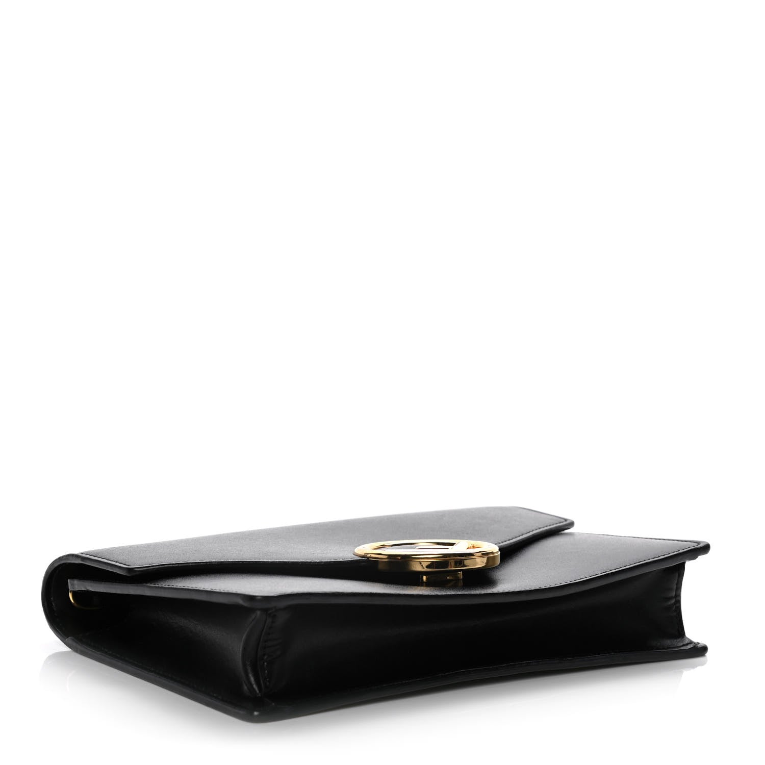 Fendi Vitello Liberty Lucido F is Fendi Medium Envelope Wallet on Chain Black 6 of 16