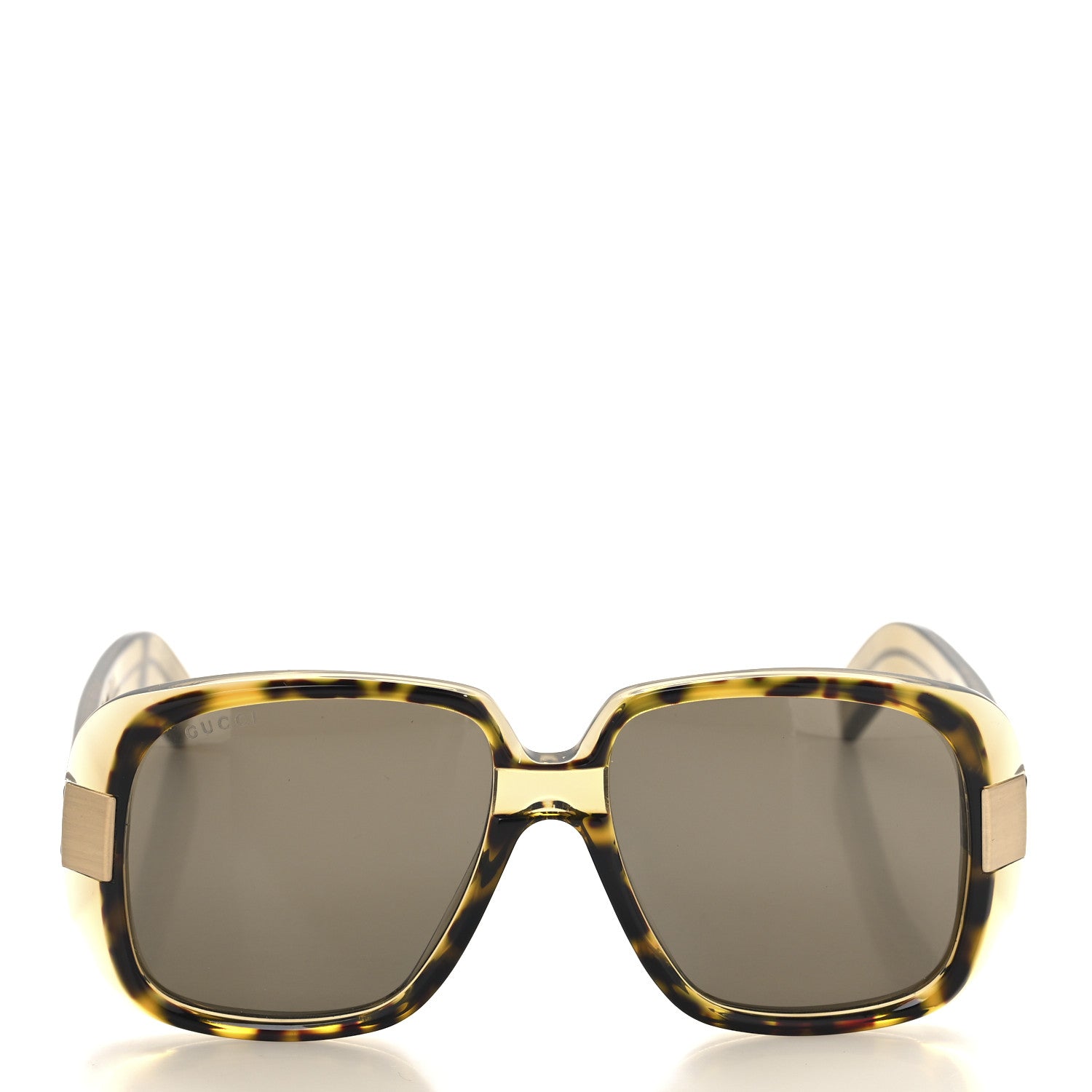 Gucci Oversize Square Frame GG0318S Sunglasses Brown 2 of 7