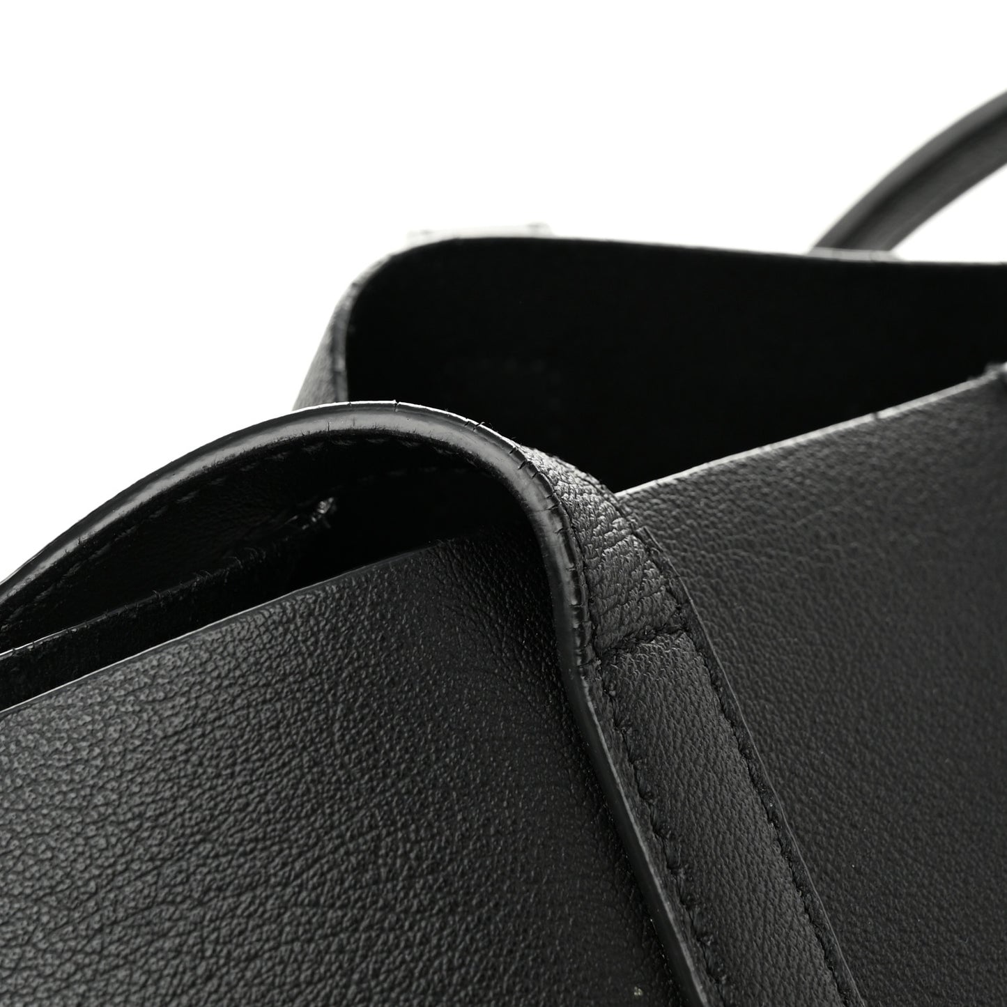 Calfskin Large Shopping Tote Black