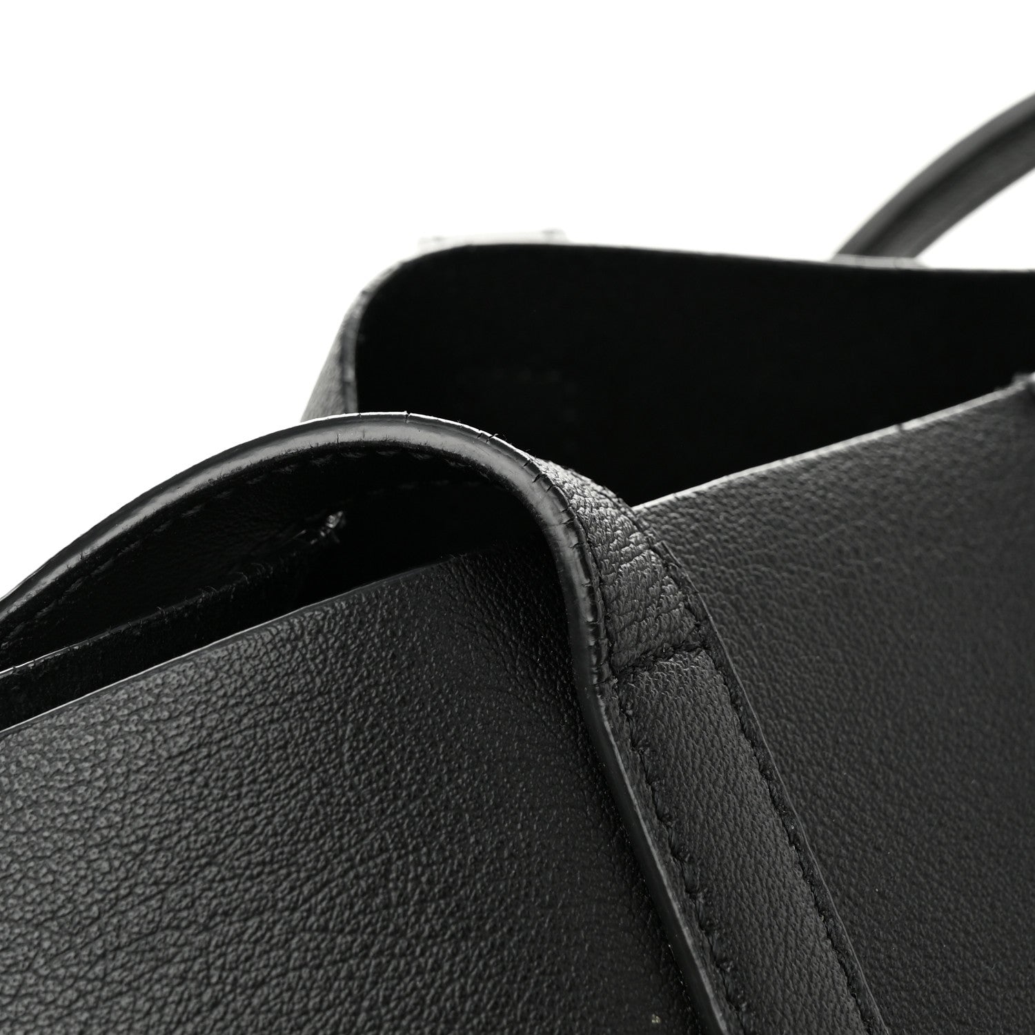 Saint Laurent Calfskin Large Shopping Tote Black 11 of 12