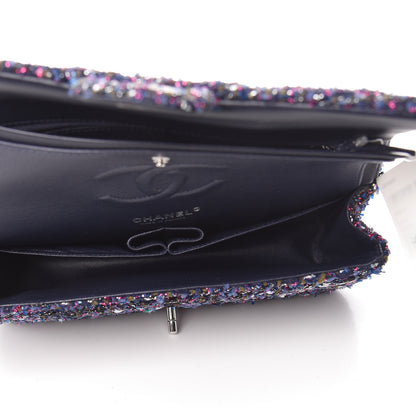 Chanel Tweed Quilted Medium Double Flap Multicolor 5 of 14