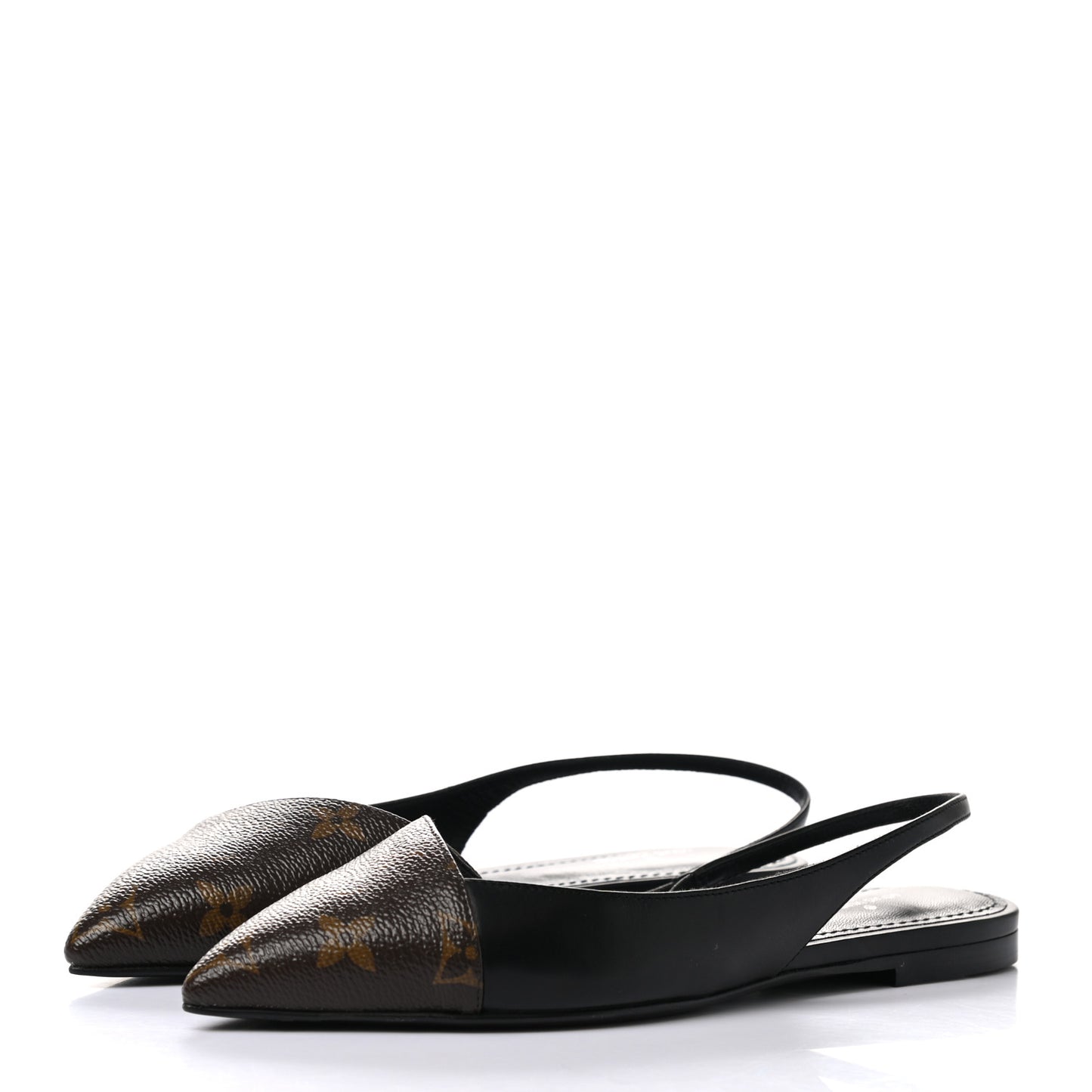 Patent Monogram Cherie Slingback Ballerina Flats 35
