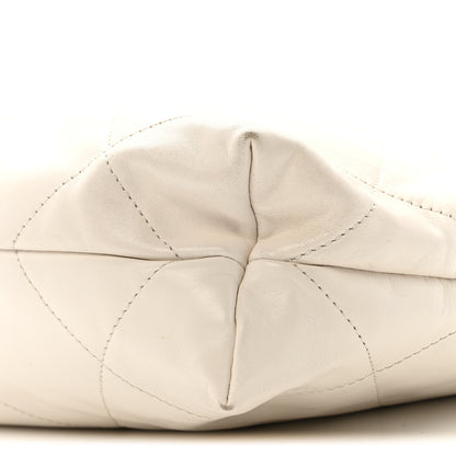 Chanel Calfskin Quilted Small Chanel 22 White 11 of 14