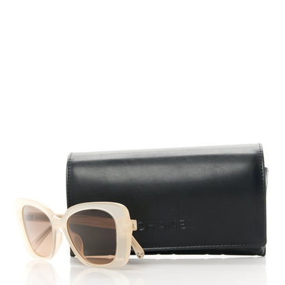 Chanel Acetate Rectangle Sunglasses 5504 Beige 8 of 8