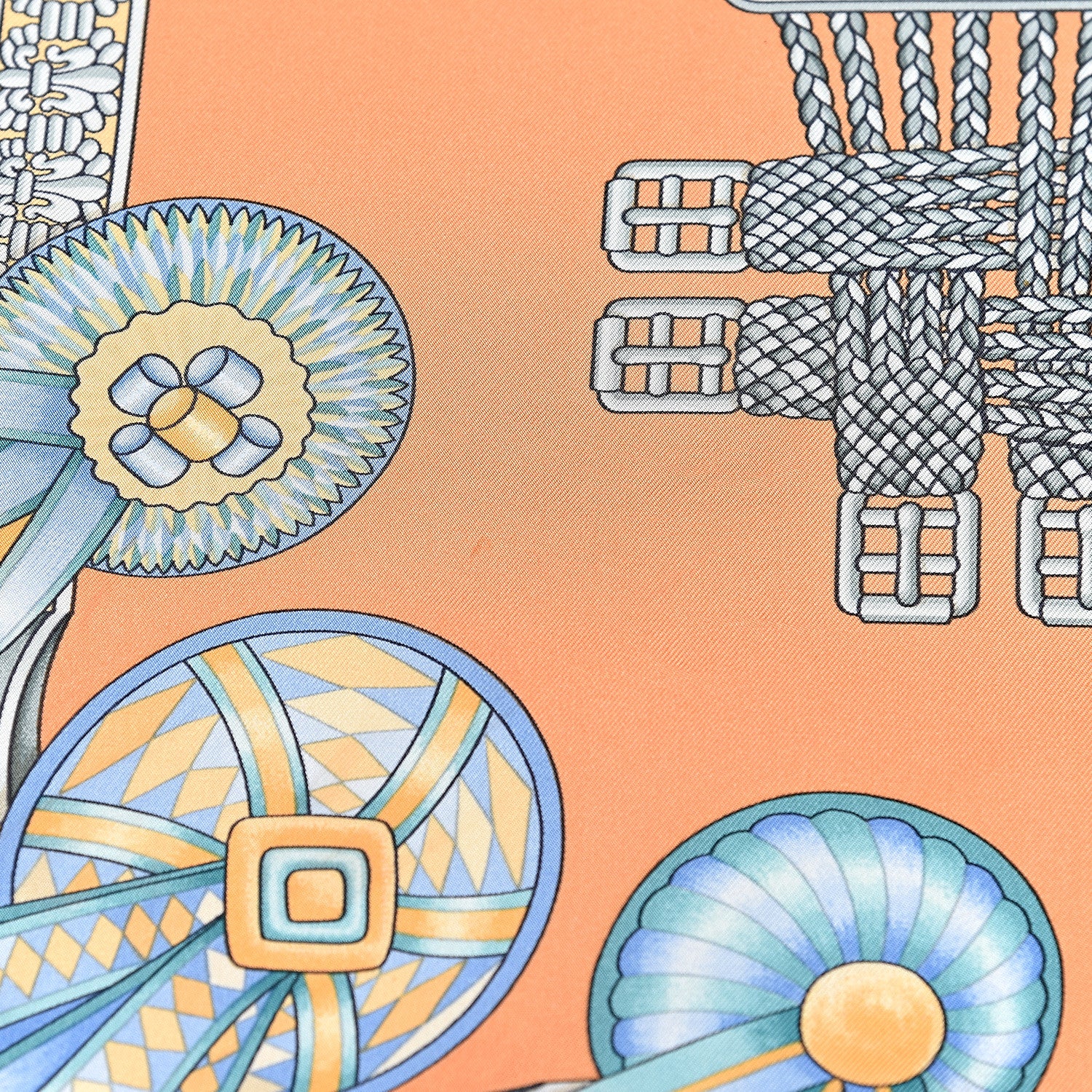 Hermes Silk Les Rubans Du Cheval Scarf 90 5 of 5
