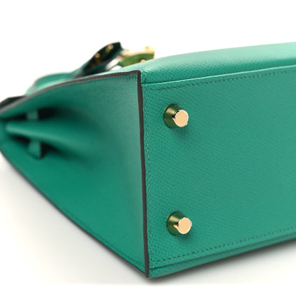 Hermes Epsom Kelly Sellier 25 Vert Jade 9 of 11