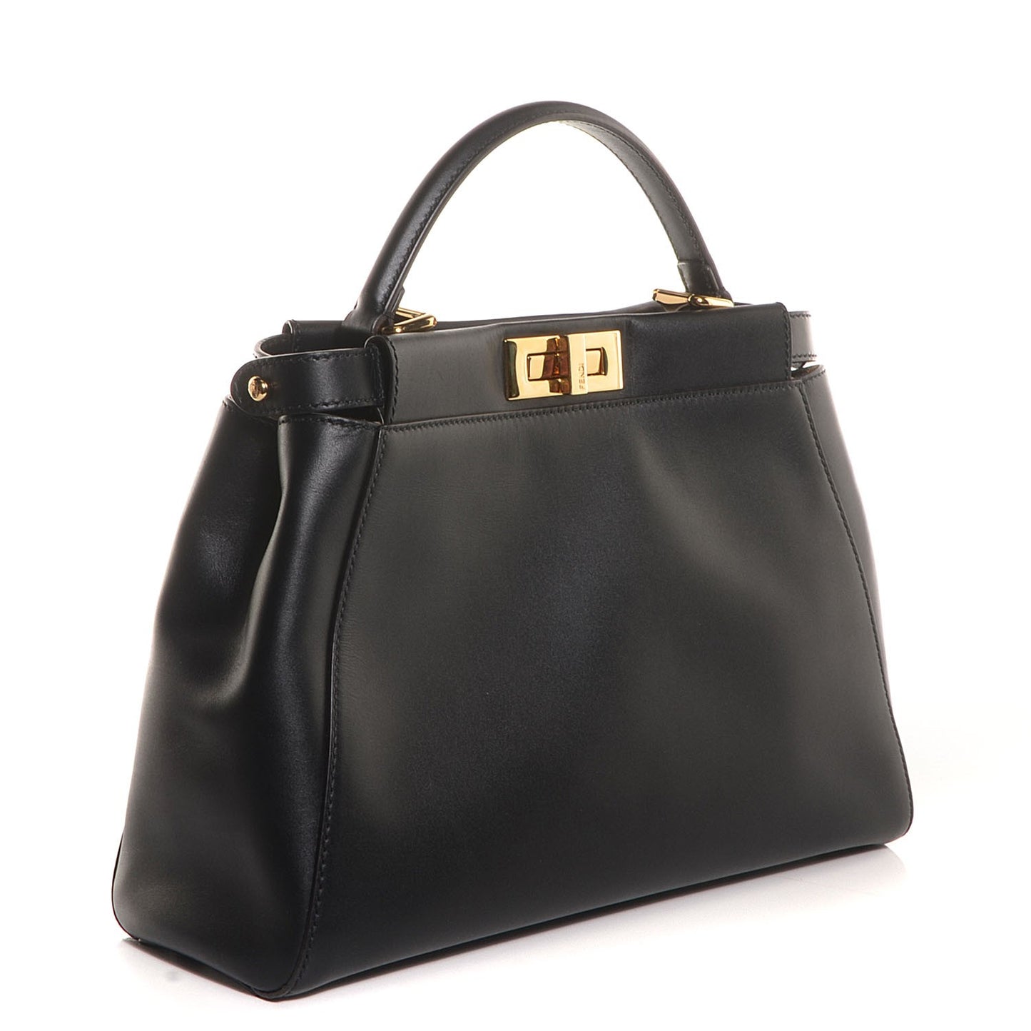 Vitello Morgan Fabric Jacquard Pequin Medium Peekaboo Iconic Satchel Black Tobacco