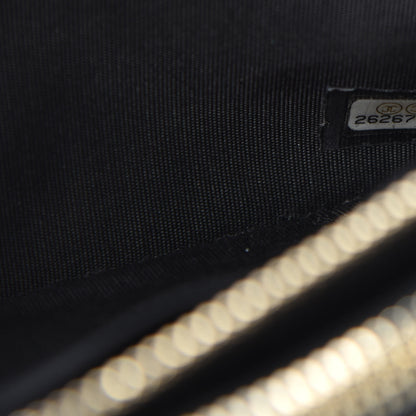 Chanel Caviar Quilted Small Boy Clutch With Chain Black 10 of 11