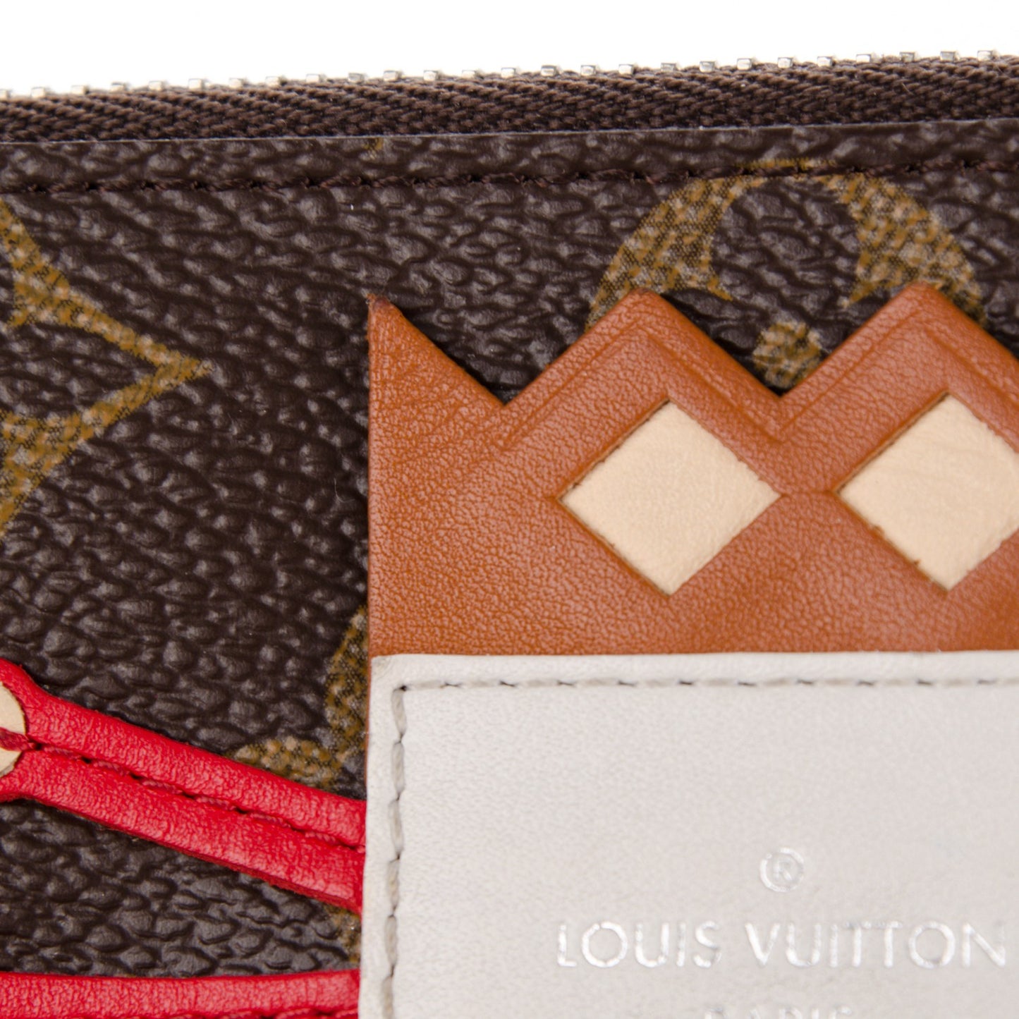 Monogram Tribal Key Pouch