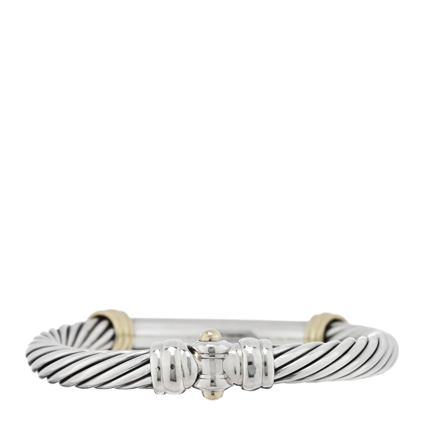 Sterling Silver 14K Yellow Gold Metro Cable Bracelet