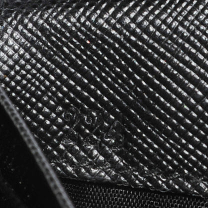 Prada Saffiano Metal Continental Flap Wallet Nero Black 9 of 9