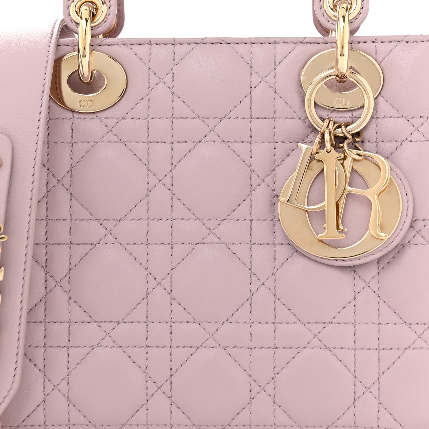 Christian Dior Lambskin Cannage Small My ABCDior Lady Dior Light Pink 8 of 12