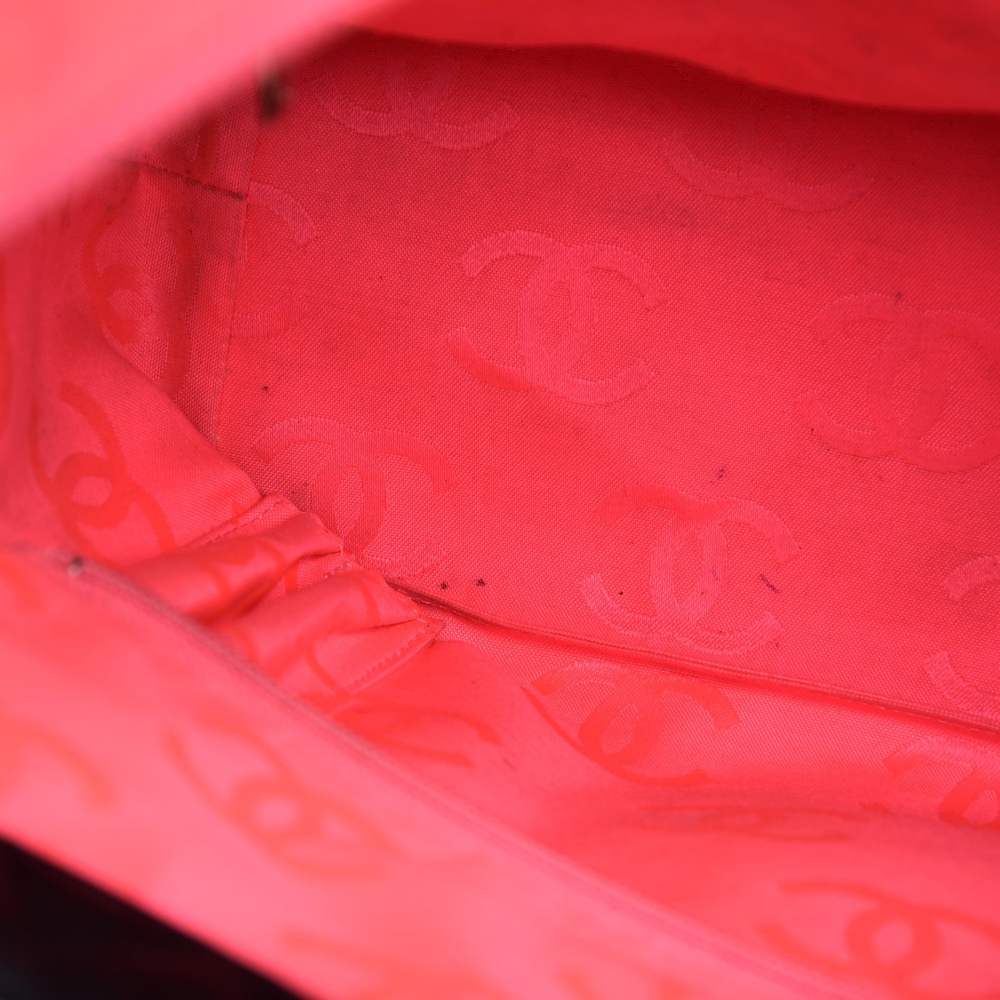 Calfskin Quilted Large Cambon Tote Black