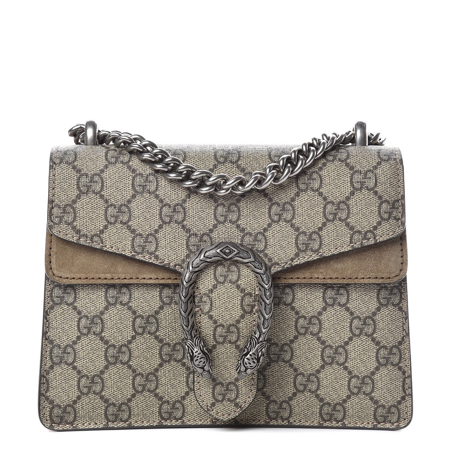 GG Supreme Monogram Mini Dionysus Shoulder Bag Taupe