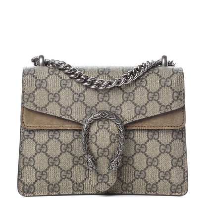 Gucci GG Supreme Monogram Mini Dionysus Shoulder Bag Taupe 1 of 10