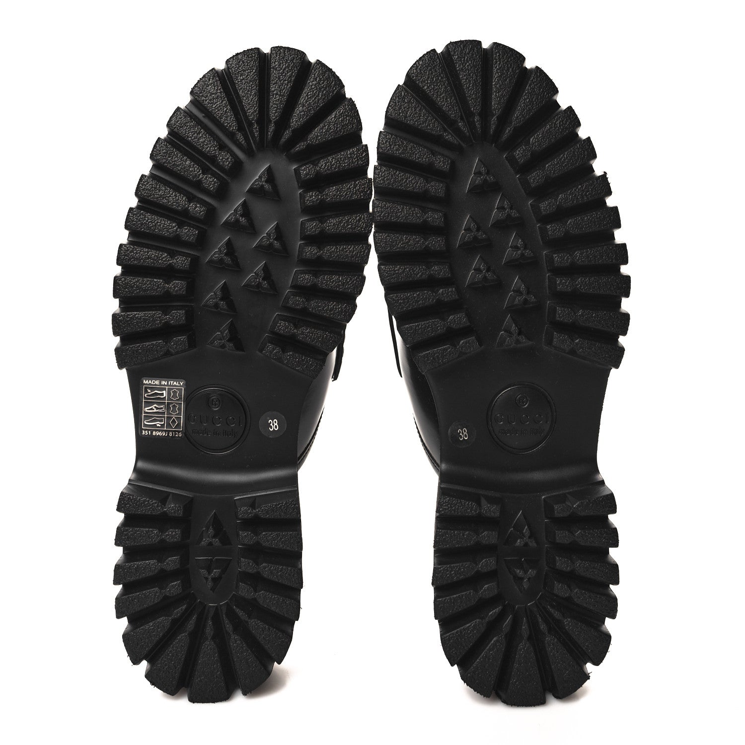 Gucci Magnum Calfskin Womens Horsebit Platform Mules 38 Black 5 of 9