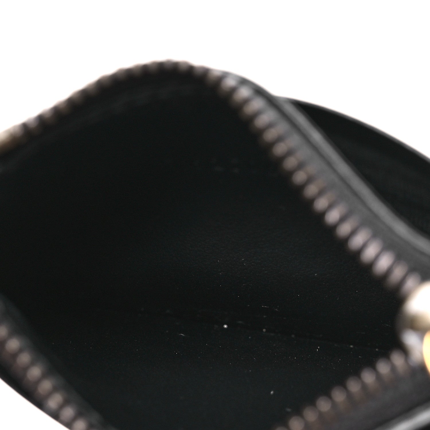 Gucci Calfskin Matelasse Chevron GG Marmont Key Case Card Holder Black 5 of 8