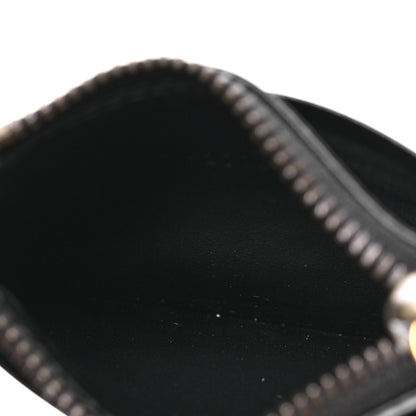 Gucci Calfskin Matelasse Chevron GG Marmont Key Case Card Holder Black 5 of 8