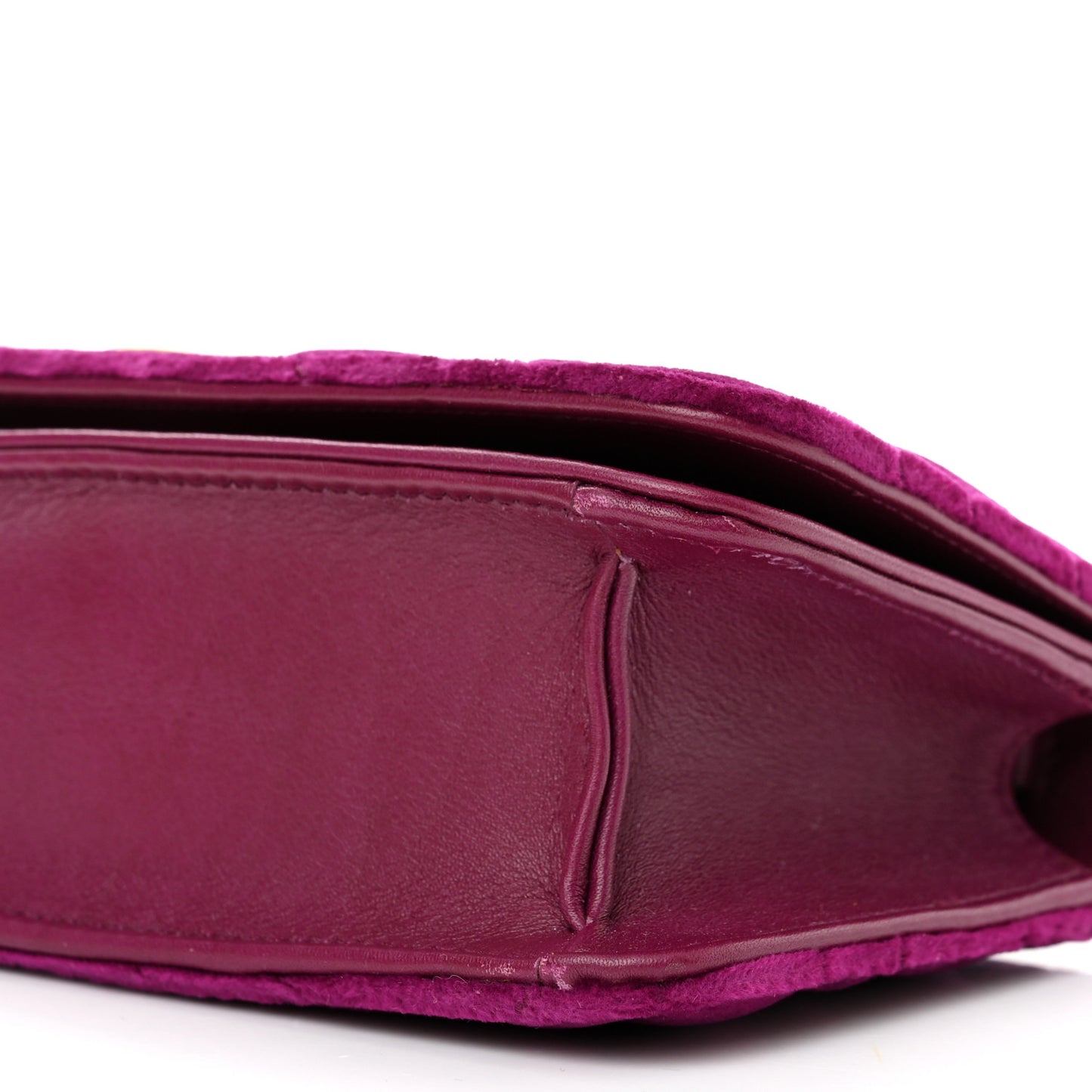 Velvet Matelasse GG Marmont Mini Bag Fuchsia Violet Cyclamen