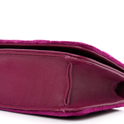 Gucci Velvet Matelasse GG Marmont Mini Bag Fuchsia Violet Cyclamen 9 of 11