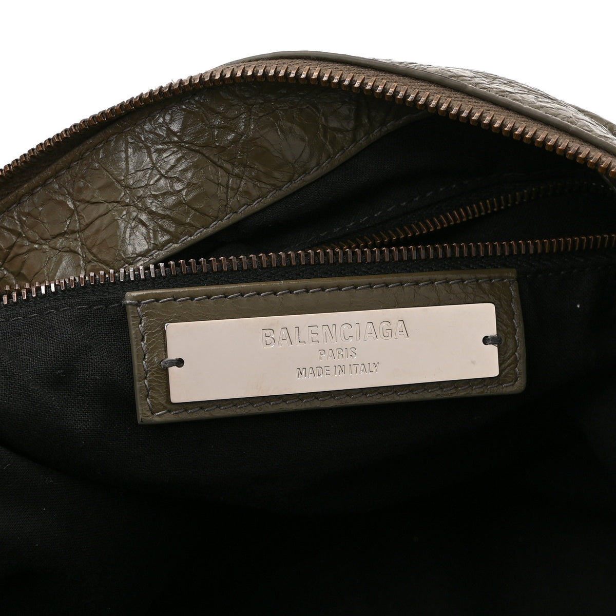 Balenciaga Agneau Arena Medium Le City Moto  Khaki 6 of 10