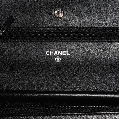 Chanel Caviar Timeless CC Wallet on Chain WOC Black 6 of 9