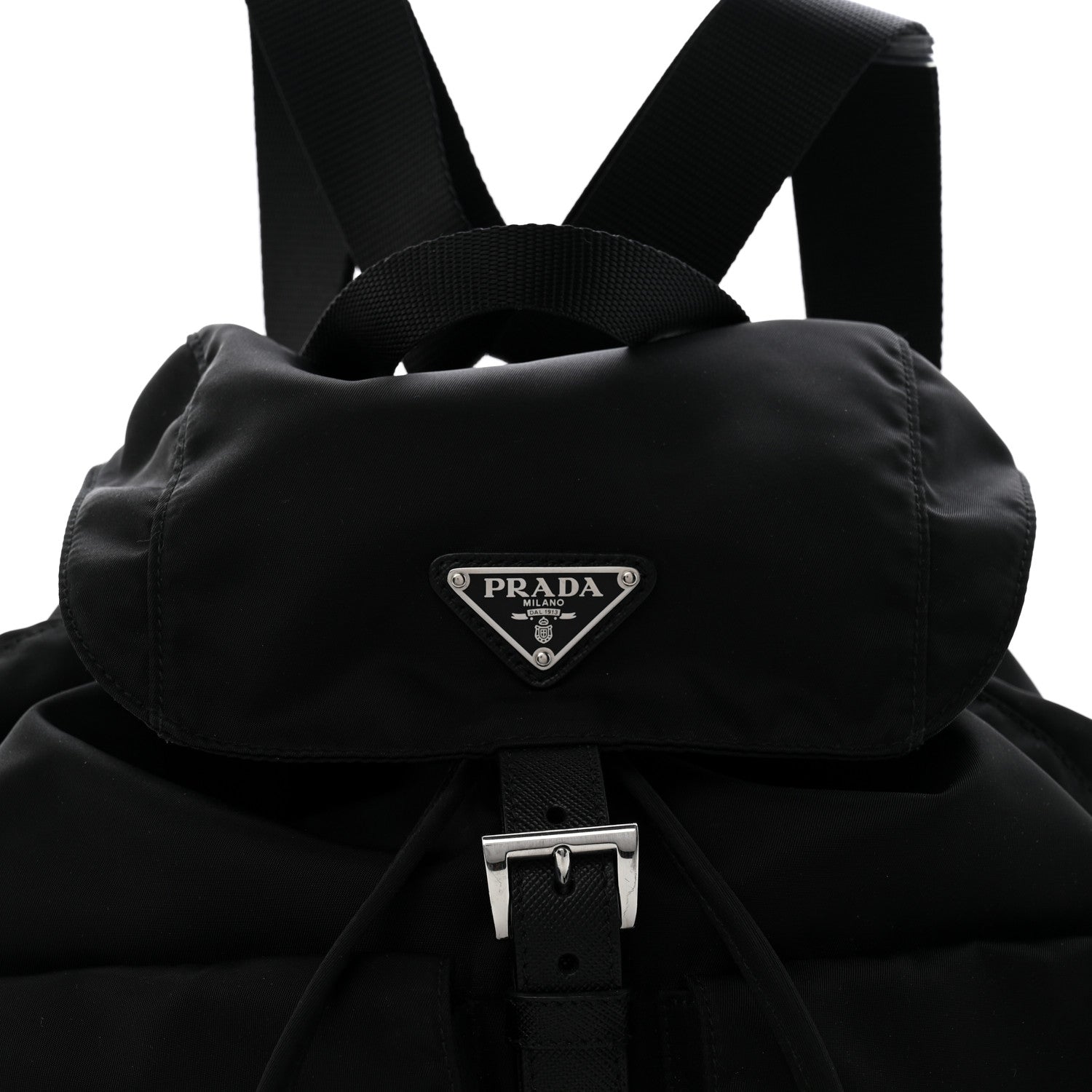 Prada Nylon Vela Medium Backpack Black 9 of 14