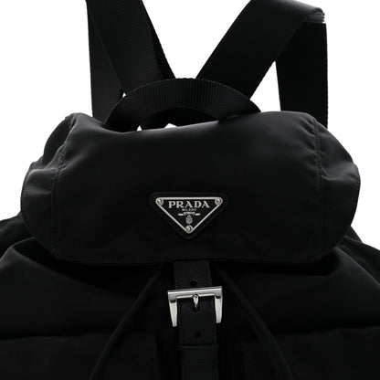 Prada Nylon Vela Medium Backpack Black 9 of 14