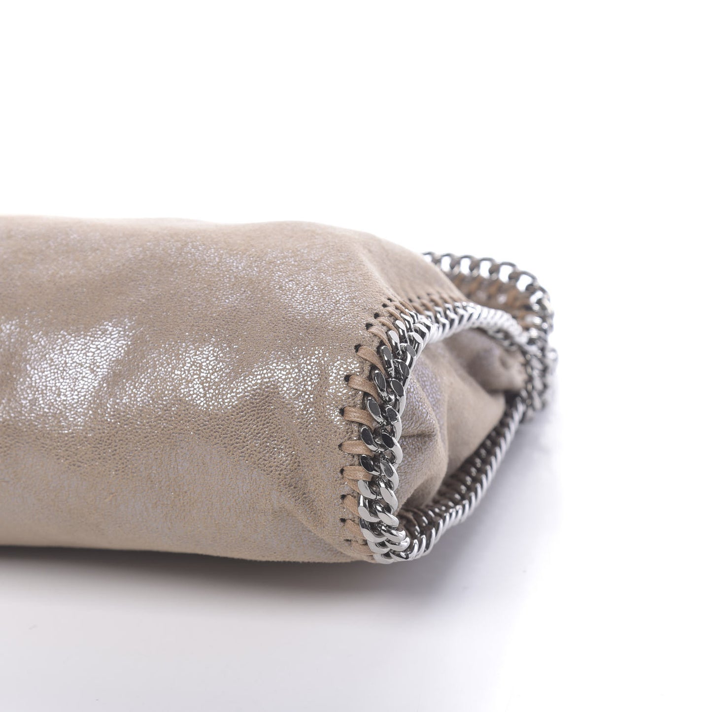 Shaggy Deer Falabella Fold Over Tote Taupe
