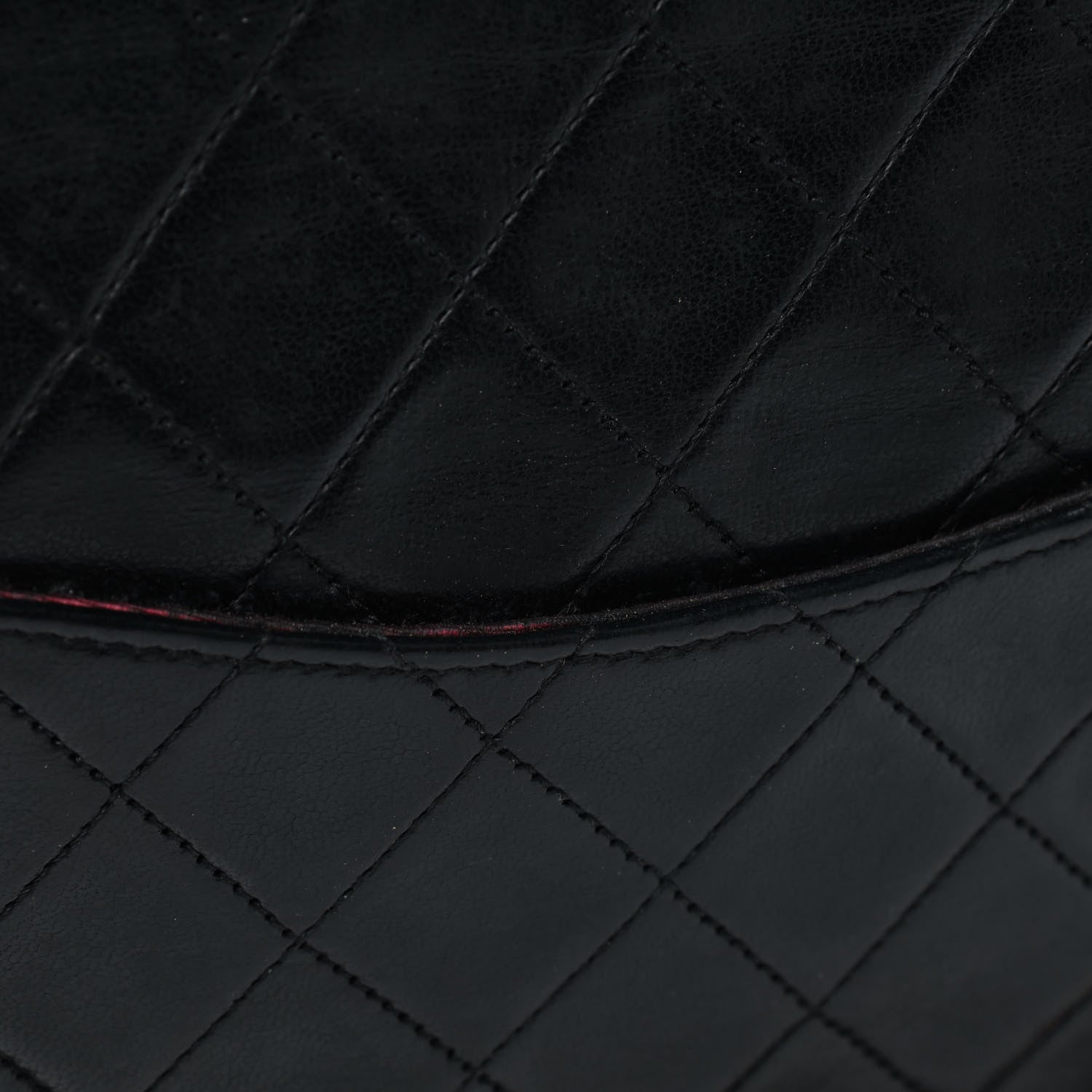 Chanel Lambskin Quilted Medium Double Flap Black 7 of 9